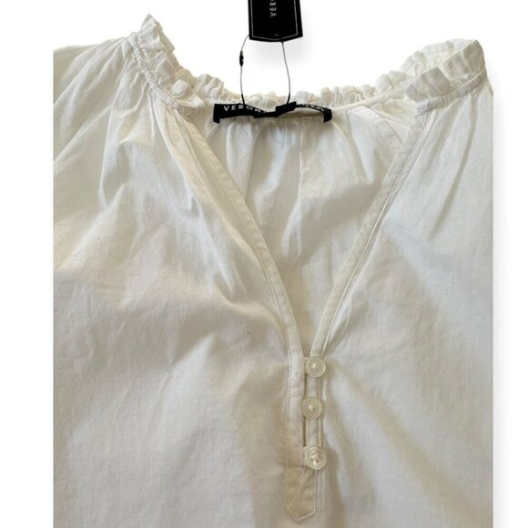 Veronica Beard White Milly Shirt, Size M, New with tag - Picture 9 of 14